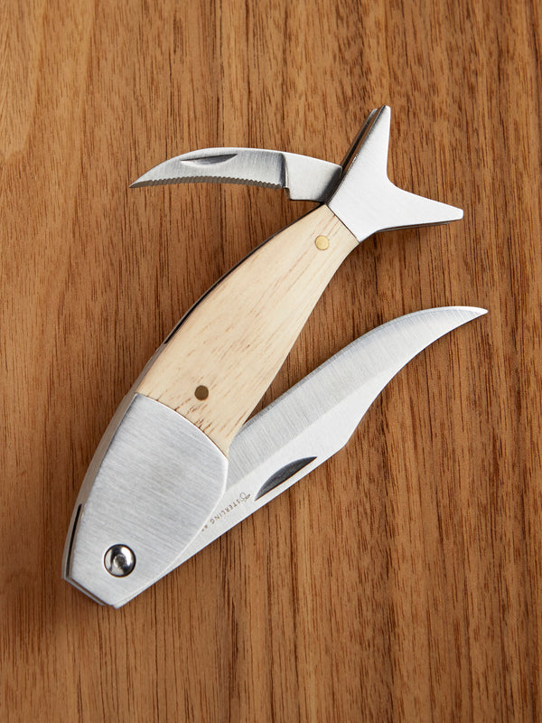 Collectible Fish Pocket Knife - Natural
