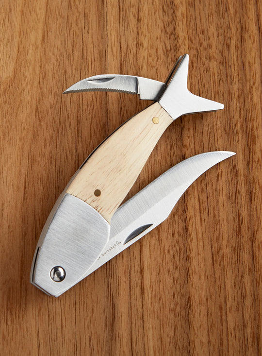 Collectible Fish Pocket Knife - Natural