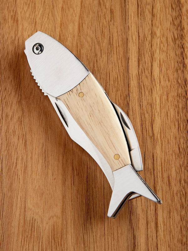 Collectible Fish Pocket Knife - Natural