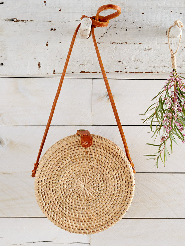 Balinese Rattan Basket Bag FINAL SALE (No Returns)