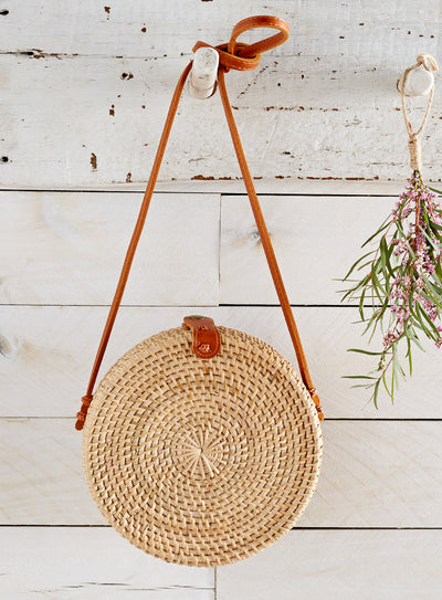 Balinese Rattan Basket Bag FINAL SALE (No Returns)