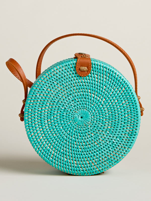 Balinese Rattan Basket Bag FINAL SALE (No Returns)