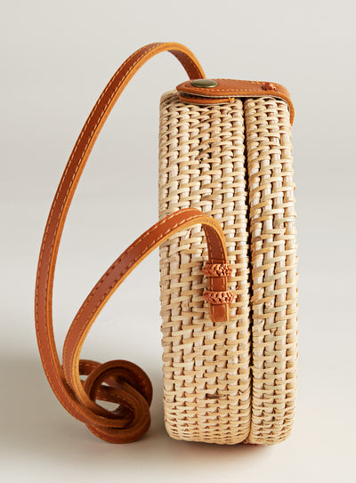 Balinese Rattan Basket Bag FINAL SALE (No Returns)