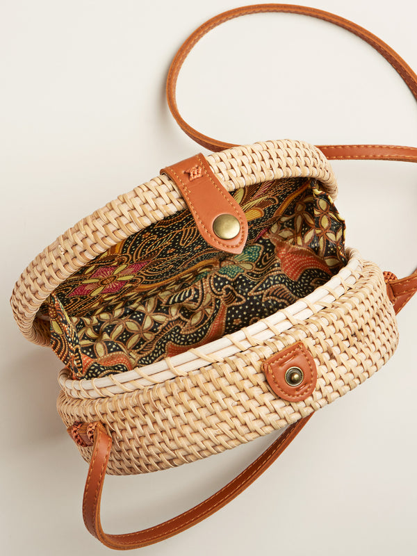 Balinese Rattan Basket Bag FINAL SALE (No Returns)