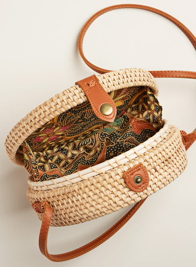 Balinese Rattan Basket Bag FINAL SALE (No Returns)