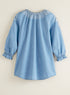 Boho Blues Embroidered Top