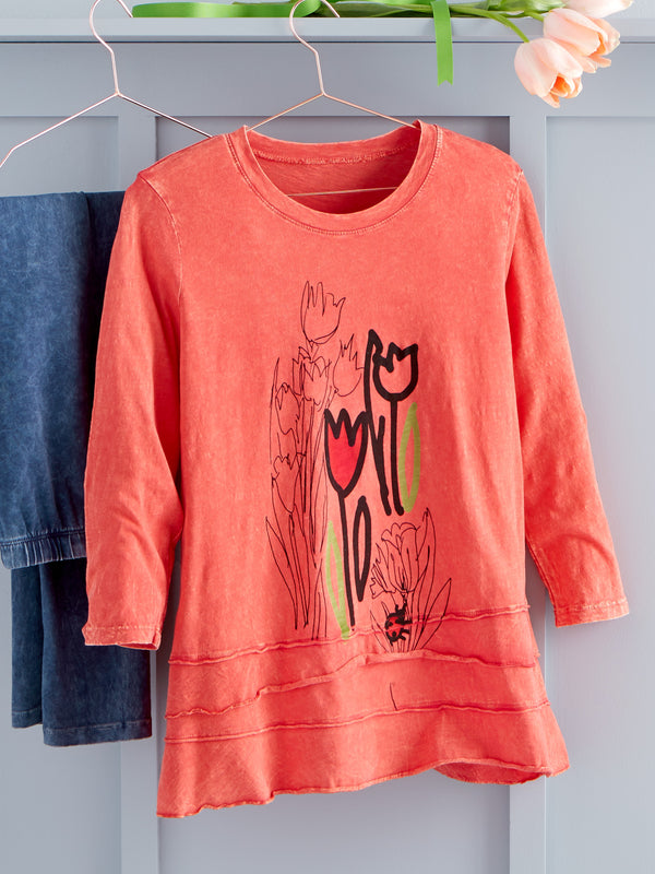 Tiered Tulip Top FINAL SALE (No Returns)