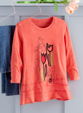 Tiered Tulip Top FINAL SALE (No Returns)
