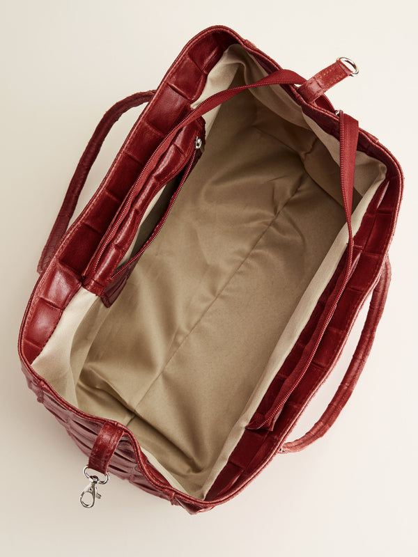 Italian Cobblestone Leather Bag