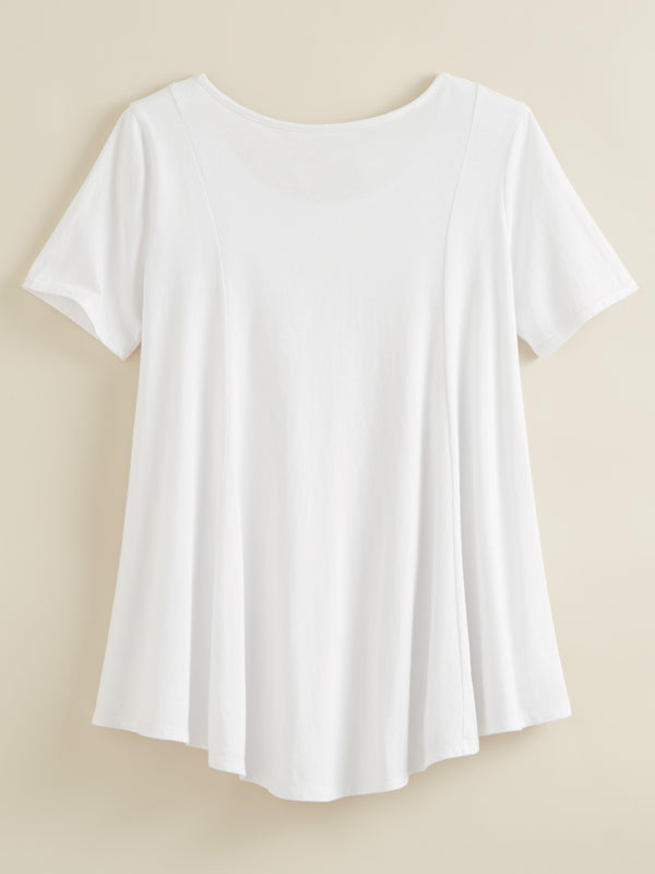 Beyond Basic A-line Tunic - Short Sleeve FINAL SALE (No Returns)