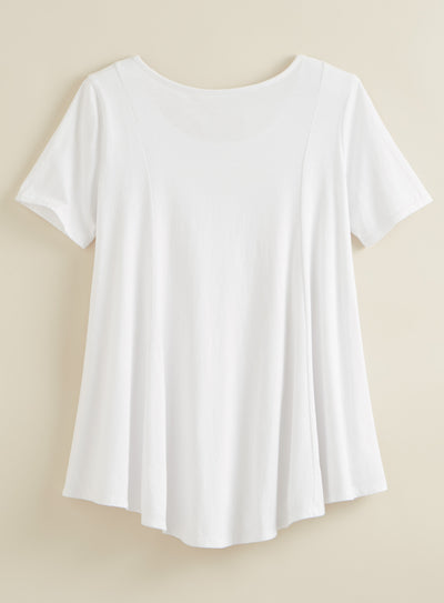 Beyond Basic A-line Tunic - Short Sleeve FINAL SALE (No Returns)