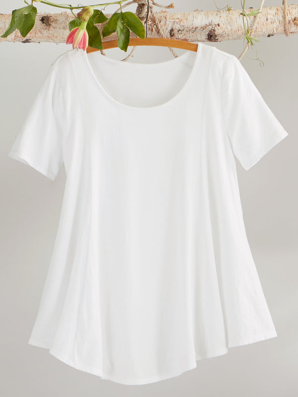 Beyond Basic A-line Tunic - Short Sleeve FINAL SALE (No Returns)