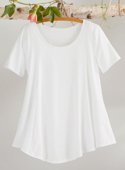 Beyond Basic A-line Tunic - Short Sleeve FINAL SALE (No Returns)