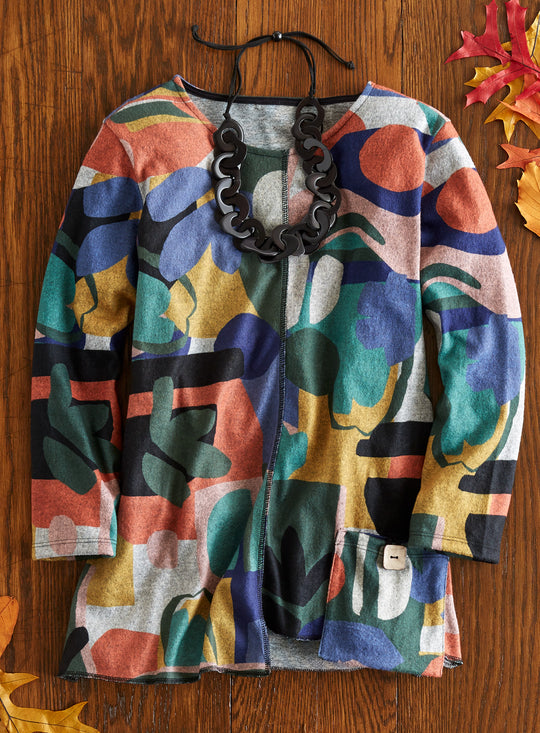 Color Cut-Out Pocket Tunic