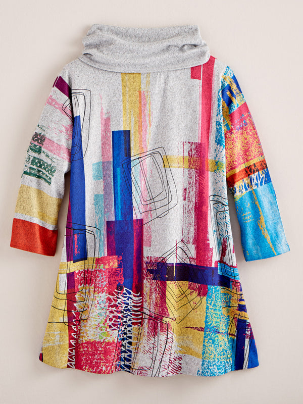 First Fridays Cowl-neck Pullover