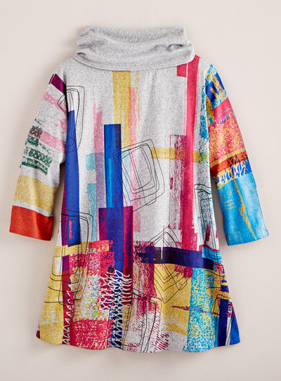 First Fridays Cowl-neck Pullover