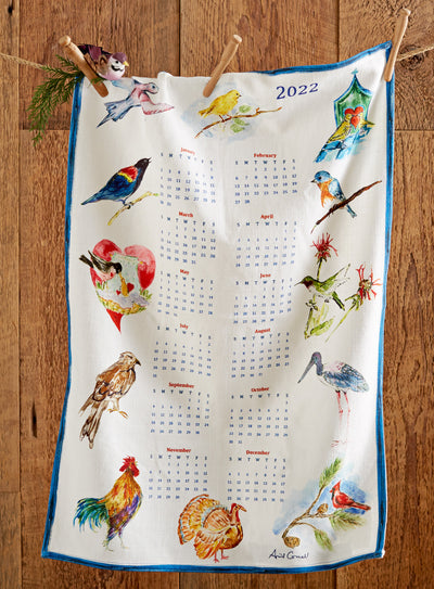 2022 Calendar Tea Towels - Set of 2