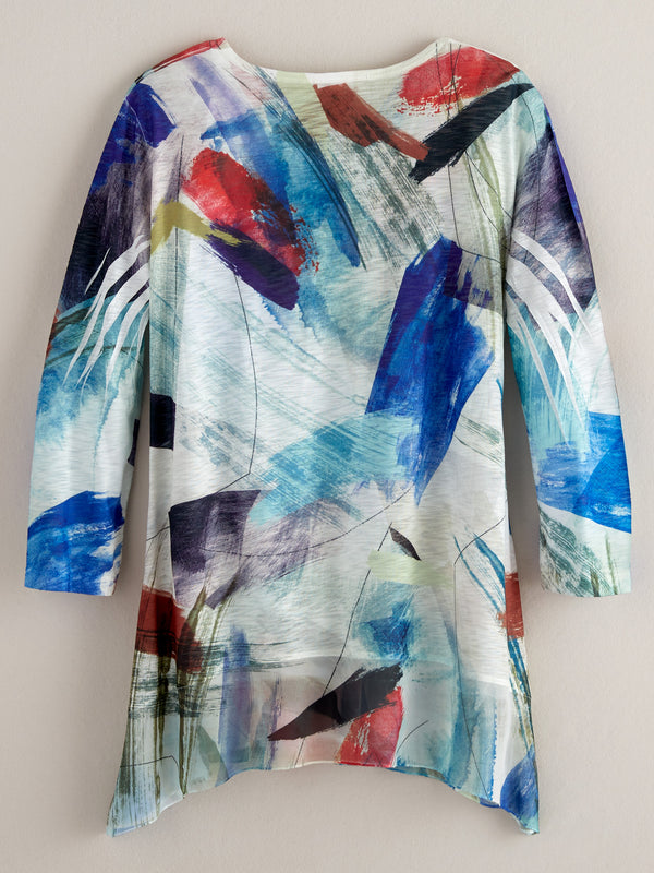 Brushstroke Skirted Tunic