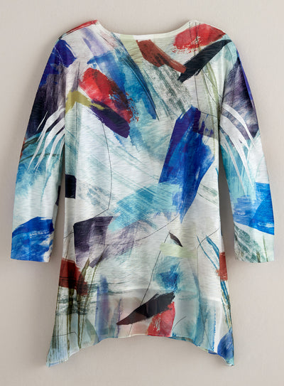 Brushstroke Skirted Tunic