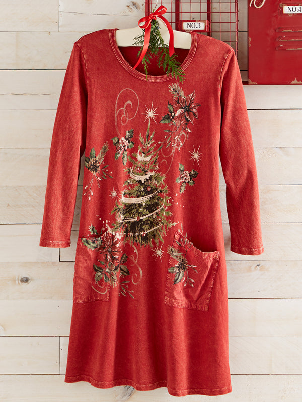 Rockin’ Around Christmas T-Shirt Dress