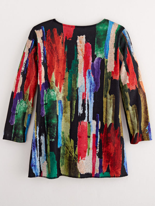 Bold Brushstrokes Pocket Top