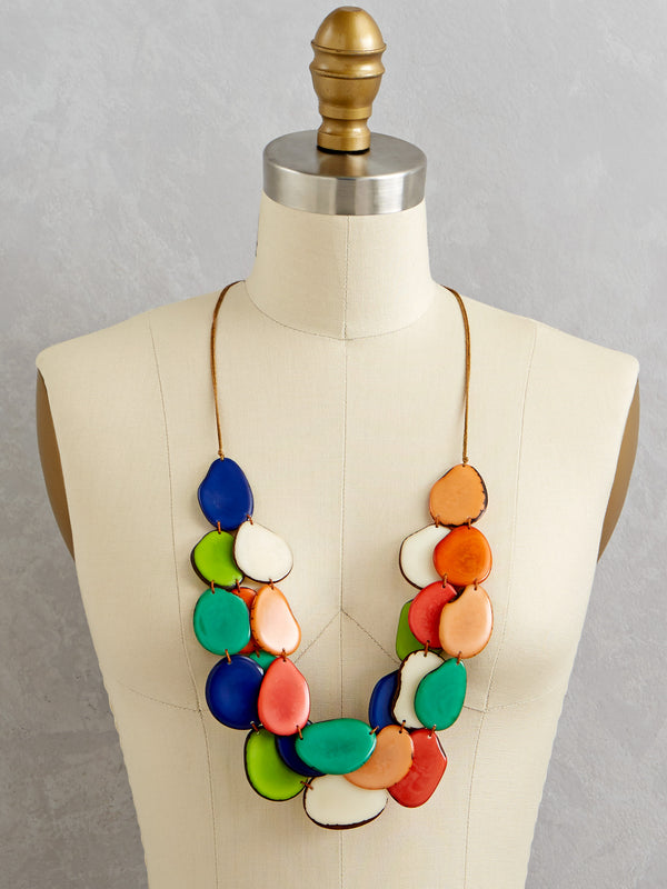 Multicolor Pop Tagua Necklace
