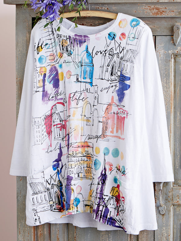 City Sketchbook Pocket Top