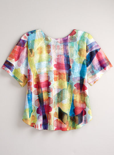 Watercolor Spectrum Top FINAL SALE (No Returns)