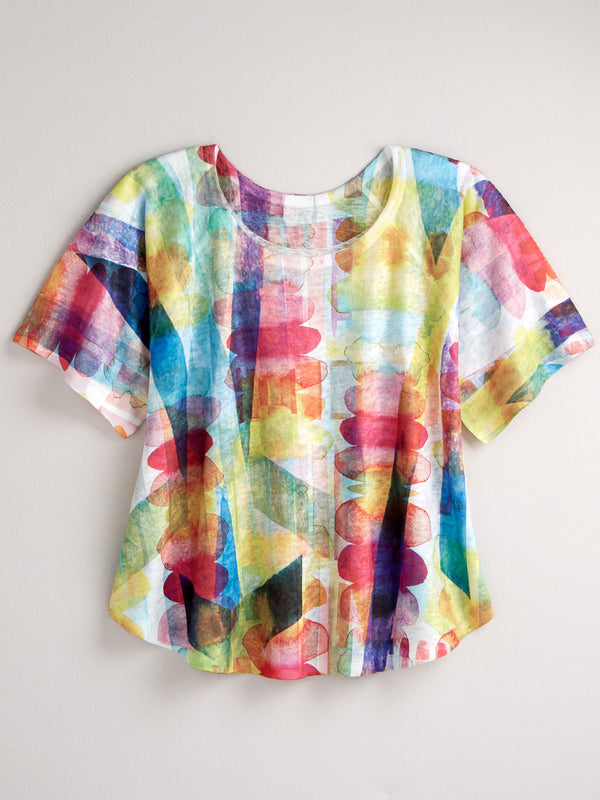 Watercolor Spectrum Top FINAL SALE (No Returns)