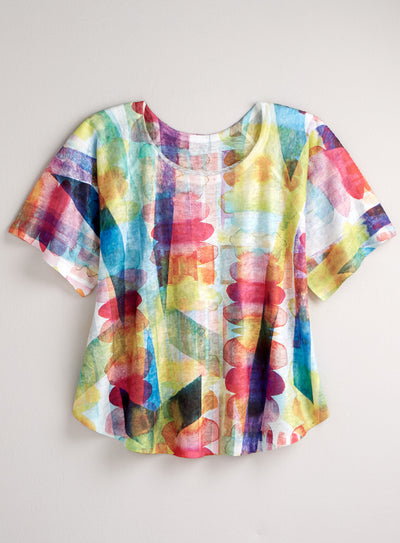Watercolor Spectrum Top FINAL SALE (No Returns)