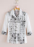 Black and White Bandana Blouse