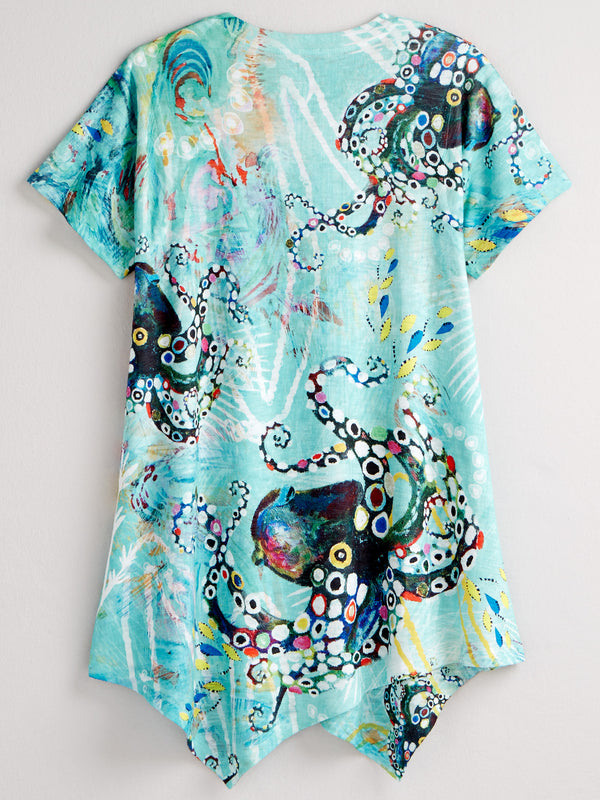 Octopus Garden Asymmetrical Top