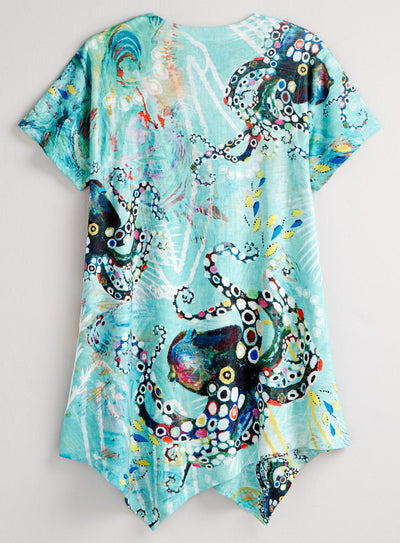Octopus Garden Asymmetrical Top