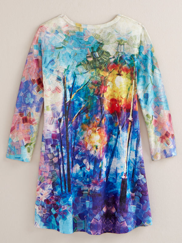 Bright Brushwork Tunic FINAL SALE (No Returns)