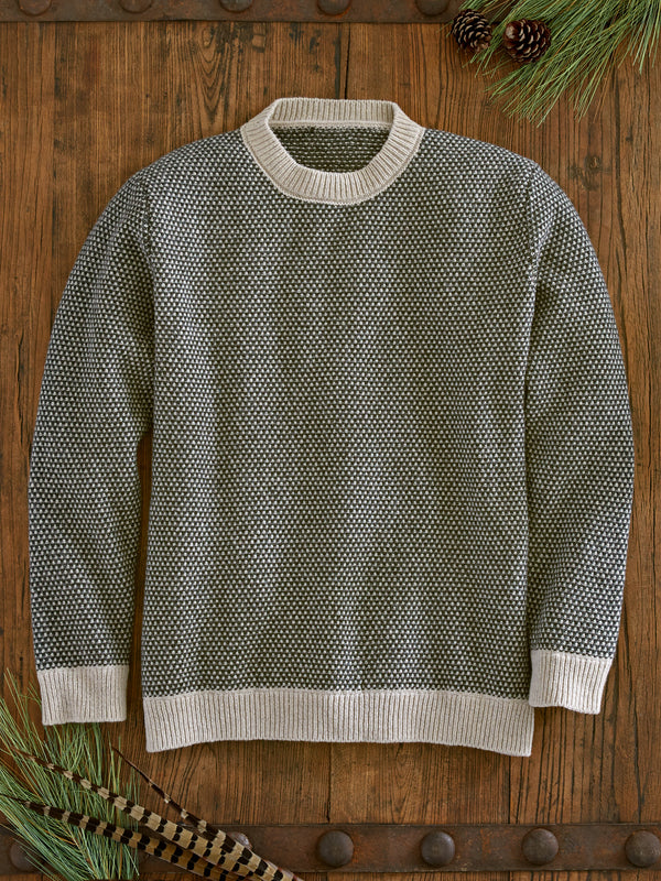Bird’s-eye Lambswool Sweater FINAL SALE (No Returns)