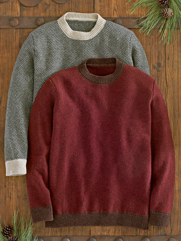 Bird’s-eye Lambswool Sweater FINAL SALE (No Returns)