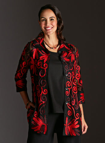 Sheer Soutache Jacket FINAL SALE (No Returns)