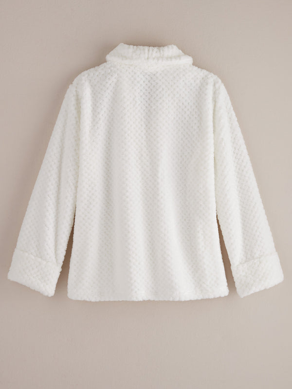 Plush Fleece Bed Jacket