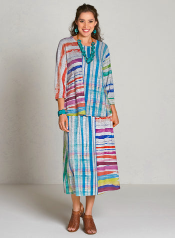 Rainbow Mountain Midi Skirt FINAL SALE (No Returns)