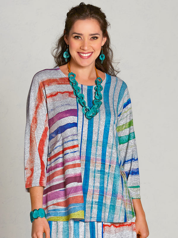 Rainbow Mountain Pocket Top FINAL SALE (No Returns)