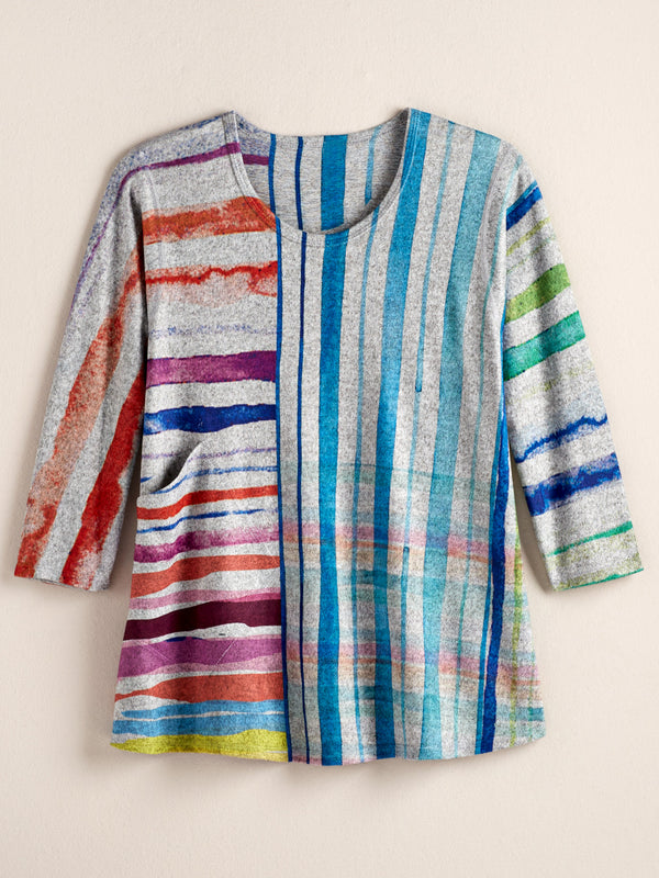 Rainbow Mountain Pocket Top FINAL SALE (No Returns)