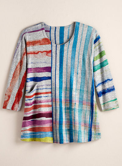 Rainbow Mountain Pocket Top FINAL SALE (No Returns)