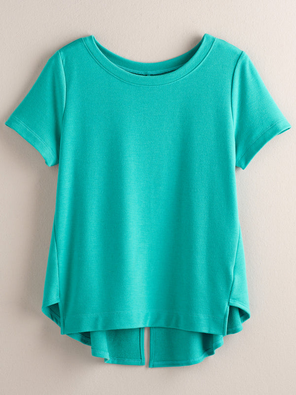 Swingy Slit-back Tee FINAL SALE (No Returns)