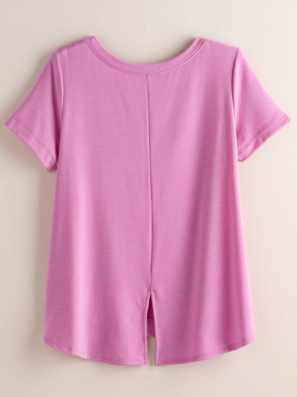 Swingy Slit-back Tee FINAL SALE (No Returns)