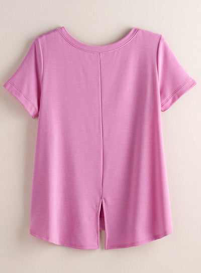 Swingy Slit-back Tee FINAL SALE (No Returns)