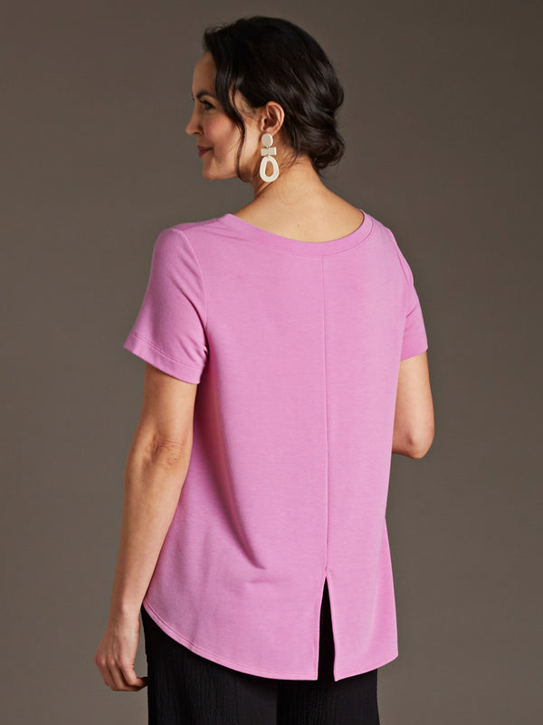 Swingy Slit-back Tee FINAL SALE (No Returns)