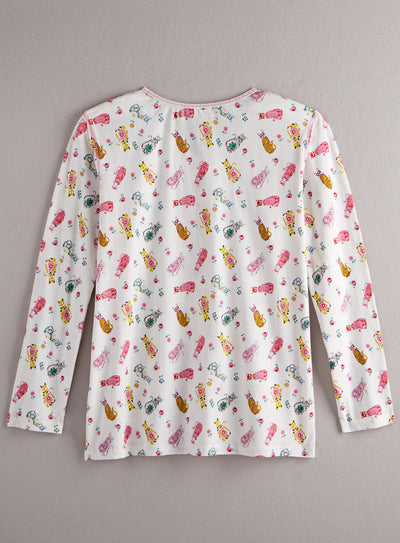 Cat Tales Knit Pajamas