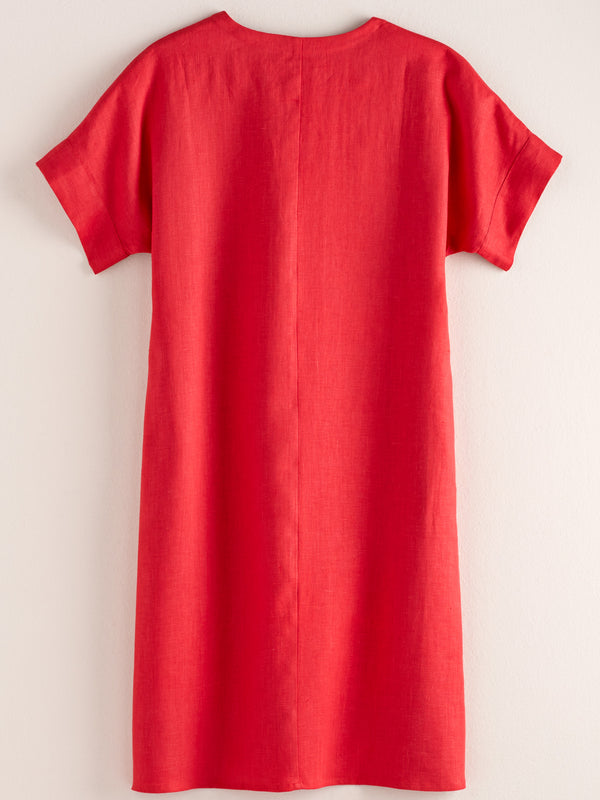 Easy Linen Midi Dress FINAL SALE (No Returns)
