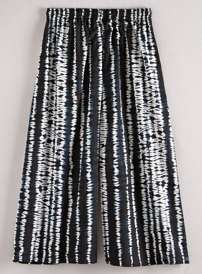 Wide-leg Cotton Shibori Pants FINAL SALE (No Returns)