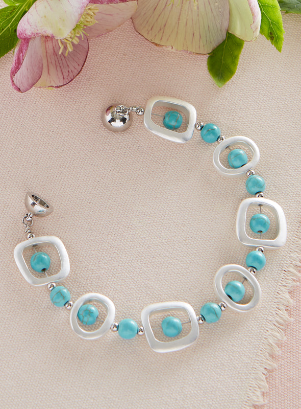 Magnet for Compliments Bracelet - Blue Howlite